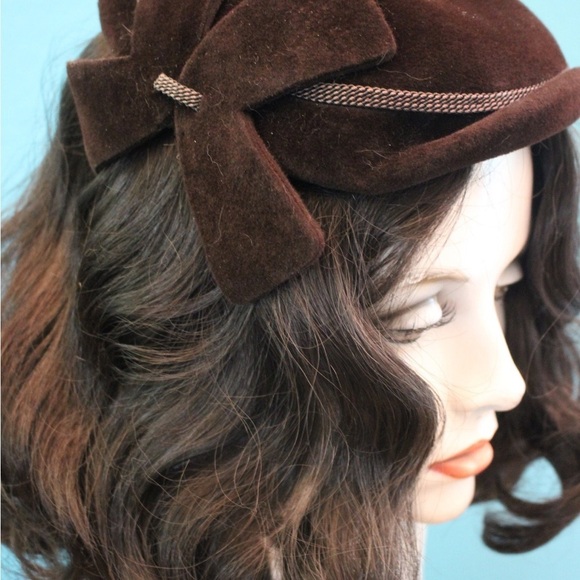 Vintage Elegant Brown Velvet Women\'s Hat main image 4